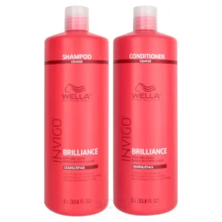Wella Invigo Brilliance Color Protection Shampoo & Conditioner Set 33.8 Oz Coarse 2piece
