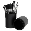 Pure Cosmetics Luxe Brush Set In Quilted Black 10piece
