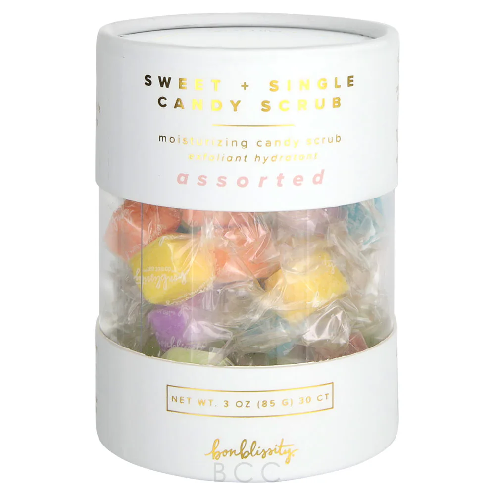 Bonblissity Sweet+Single Moisturizing Candy Scrub Assorted Scents 30piece 1 Bonblissity Sweet+Single Moisturizing Candy Scrub Assorted Scents 30piece