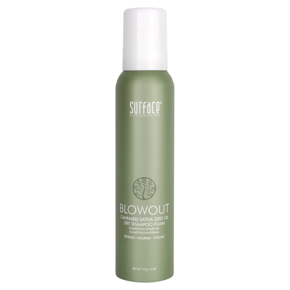 Surface Blowout Cannabis Sativa Seed Oil Dry Shampoo Foam 4oz 1 Surface Blowout Cannabis Sativa Seed Oil Dry Shampoo Foam 4oz