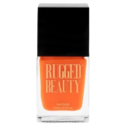 Rugged Beauty Nail Polish - Construction Barrel Medium Orange 0.5oz