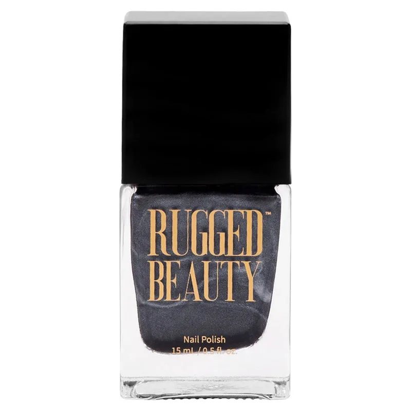 Rugged Beauty Nail Polish - New Year's Eve Kiss Gunmetal 0.5oz 1 Rugged Beauty Nail Polish - New Year's Eve Kiss Gunmetal 0.5oz