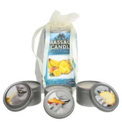 Earthly Body Edible Massage Candle Threesome Gift Set -Cosmetics Sale Store 73532