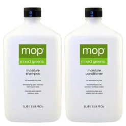 MOP Mixed Greens Moisture Shampoo & Conditioner Liter Duo 33.8 Oz 2piece