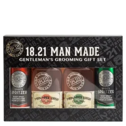 18.21 Man Made Sweet Tobacco & Spiced Vanilla Wash & Spritzer Kit 4piece