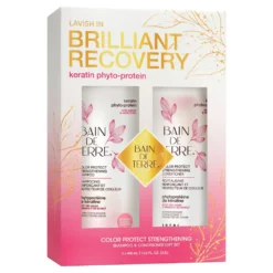 Bain De Terre Brilliant Recovery Keratin Phyto-Protein Strengthening Gift Set 2piece
